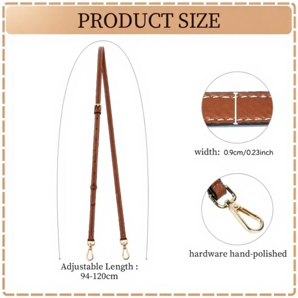 Bandouliere Longchamp Aucuu Cuir Réglable Adaptateurs