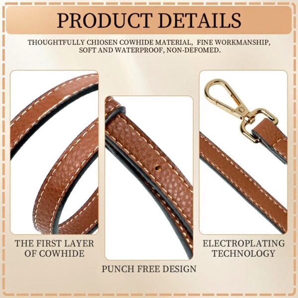 Bandouliere Longchamp Aucuu Cuir Réglable Adaptateurs