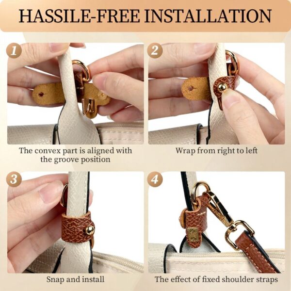 Bandouliere Longchamp Aucuu Cuir Réglable Adaptateurs