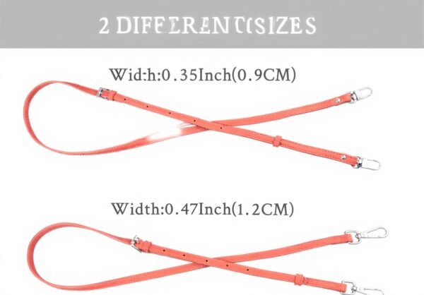 Sangle Longchamp Le Pliage Mini SOPROM cuir réglable orange