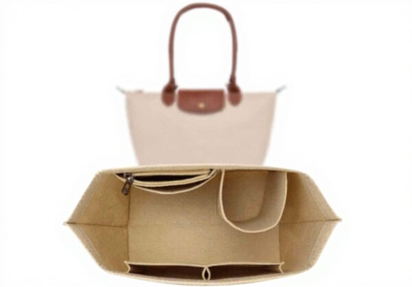 Organiseur de sac Longchamp Le Pliage M COONE feutre poches