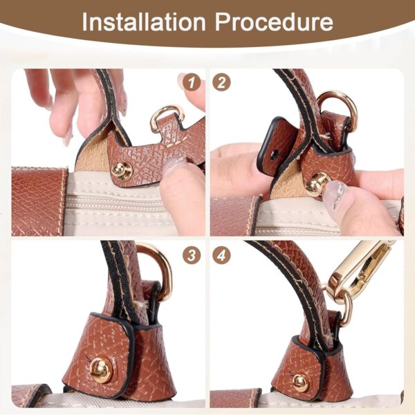 Sangle pour Sac Longchamp deegbbyi Cuir PU Réglable-3