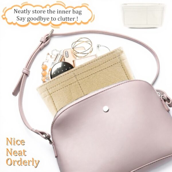 Organisateur sac Longchamp GMMG feutre poches multiples mini