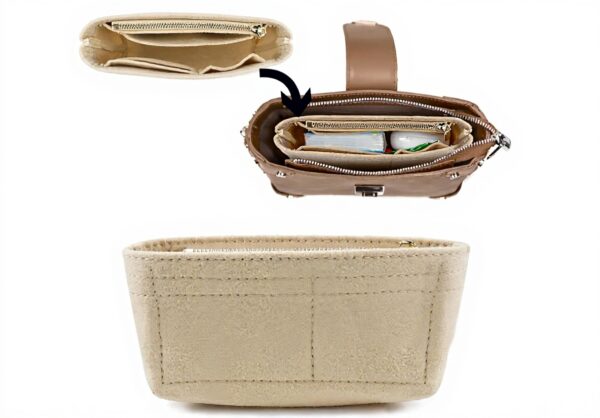 Organisateur sac Longchamp GMMG feutre poches multiples mini