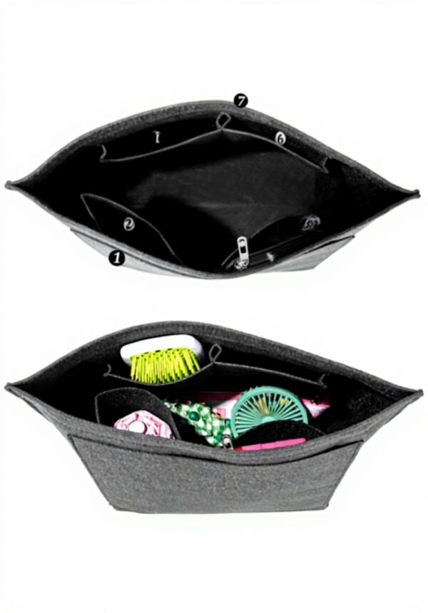 Organiseur sac Longchamp feutre multi-poches accessoire