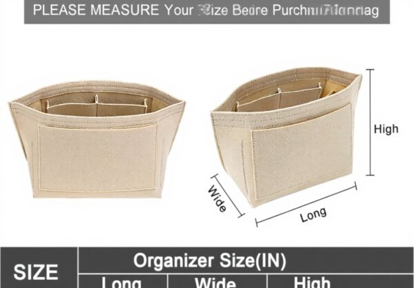 Insert sac Longchamp Le Pliage LOUKAYCCI feutre organiseur