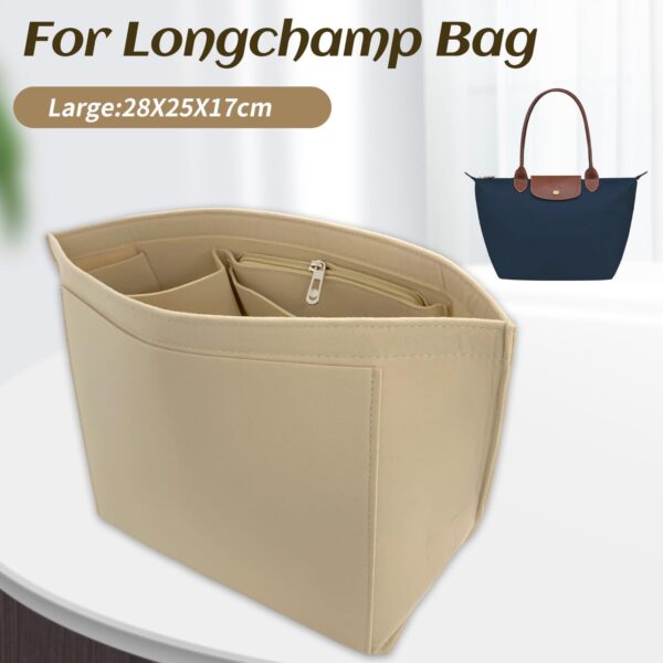 Organiseur sac à main feutre poches XOKL Longchamp-1