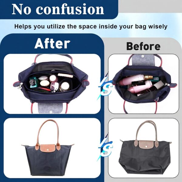 Organiseur de sac Longchamp QGGTQG feutre poches multiples