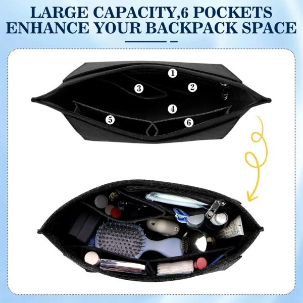 Organiseur de sac Longchamp QGGTQG feutre poches multiples