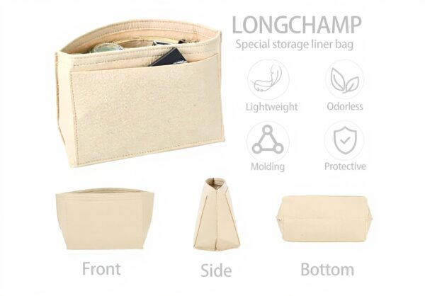 Organiseur sac à main Amexo feutre pliable Longchamp L