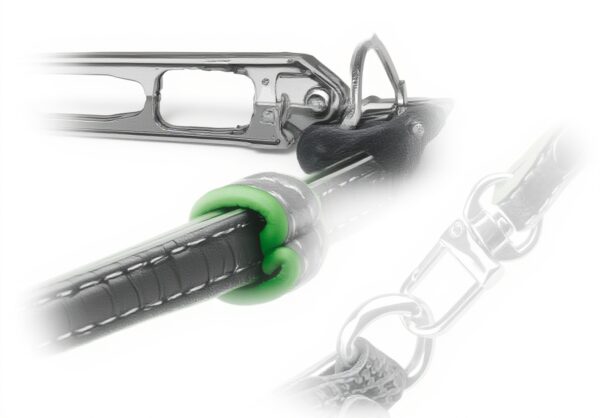 Sangle Longchamp Le Pliage Mini SOPROM cuir réglable gris