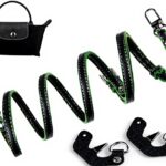 Sangle Longchamp Le Pliage Mini SOPROM cuir réglable gris