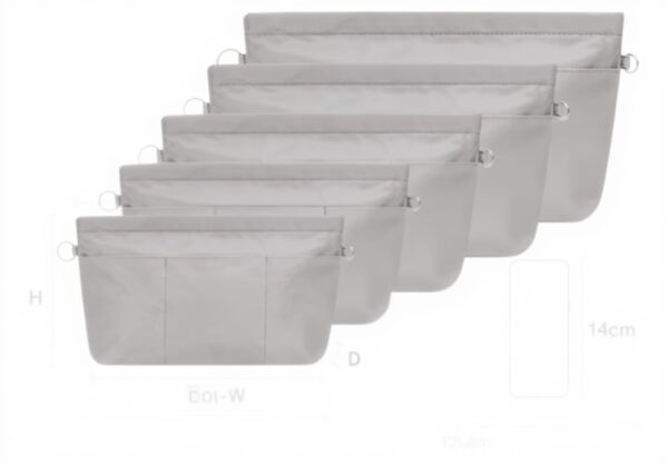 Organiseur sac main Betoores nylon gris extra large