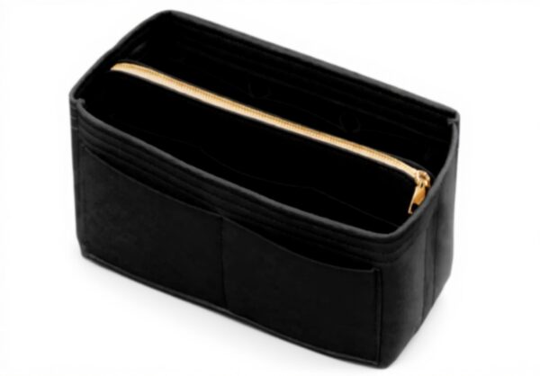 Organiseur sac à main DailyPlus feutre fermeture éclair noir
