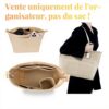 Organiseur sac Longchamp GADITIEK feutre beige compartiments