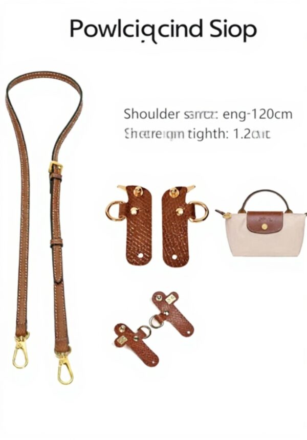 BANDOULIERE SAC LONGCHAMP FEMME CUIR REGLABLE SANS PERCAGE