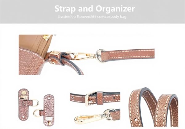 BANDOULIERE SAC LONGCHAMP FEMME CUIR REGLABLE SANS PERCAGE