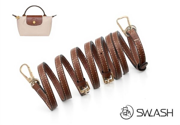 BANDOULIERE SAC LONGCHAMP FEMME CUIR REGLABLE SANS PERCAGE