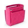 Organiseur sac à main feutre Mausouca Rose Rouge