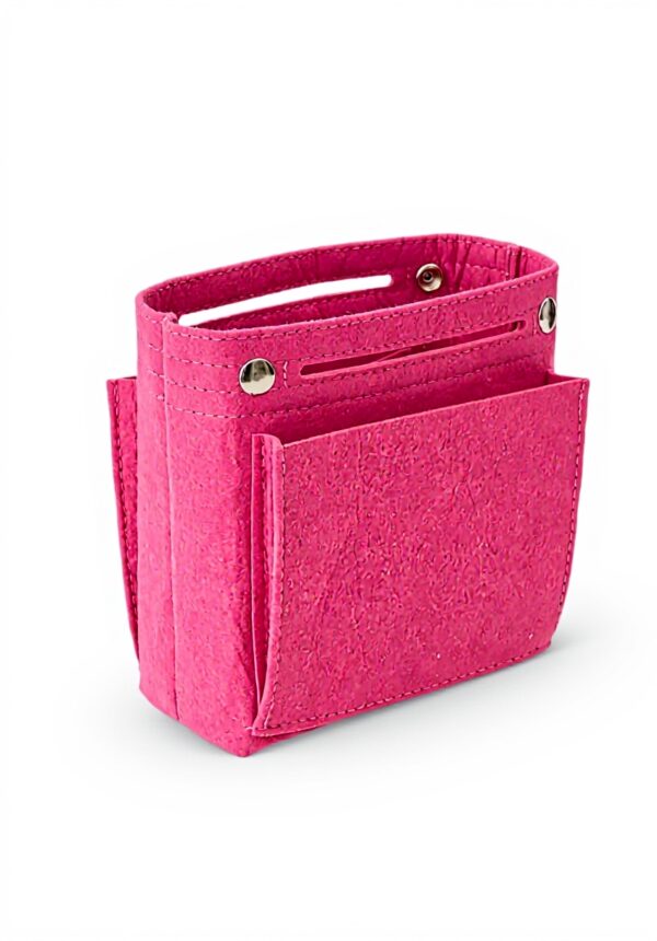 Organiseur sac à main feutre Mausouca Rose Rouge