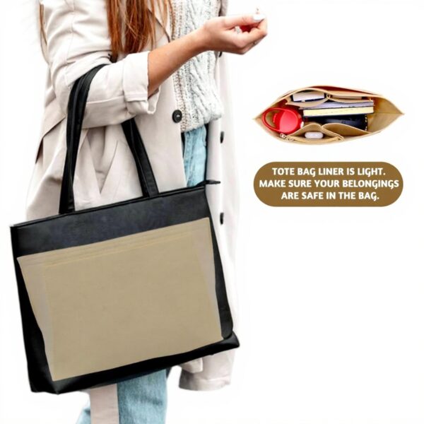 Organiseur sac Mritrit feutre pliable multi-poches grand sac