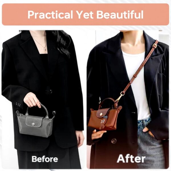 Sangle Longchamp Mini NVGVUP cuir réglable pour voyages