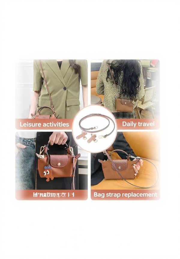 Sangle Longchamp Mini NVGVUP cuir réglable pour voyages