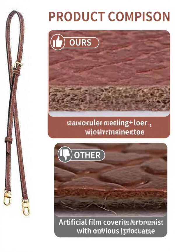 Sangle Longchamp cuir réglable sans perforation Finehenchi