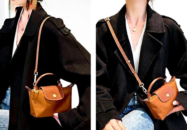 Sangles à bagages SONGKISSZQ cuir véritable femme marron