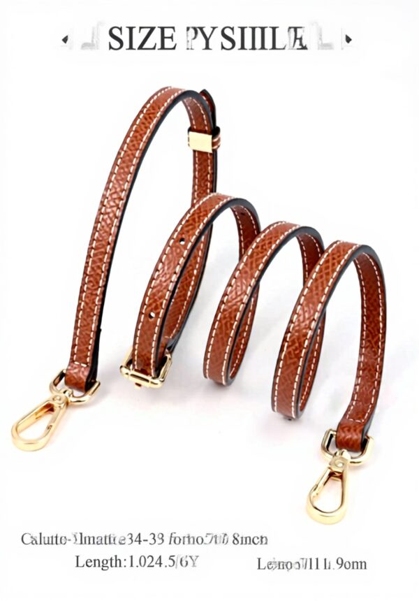 Sangles à bagages SONGKISSZQ cuir véritable femme marron