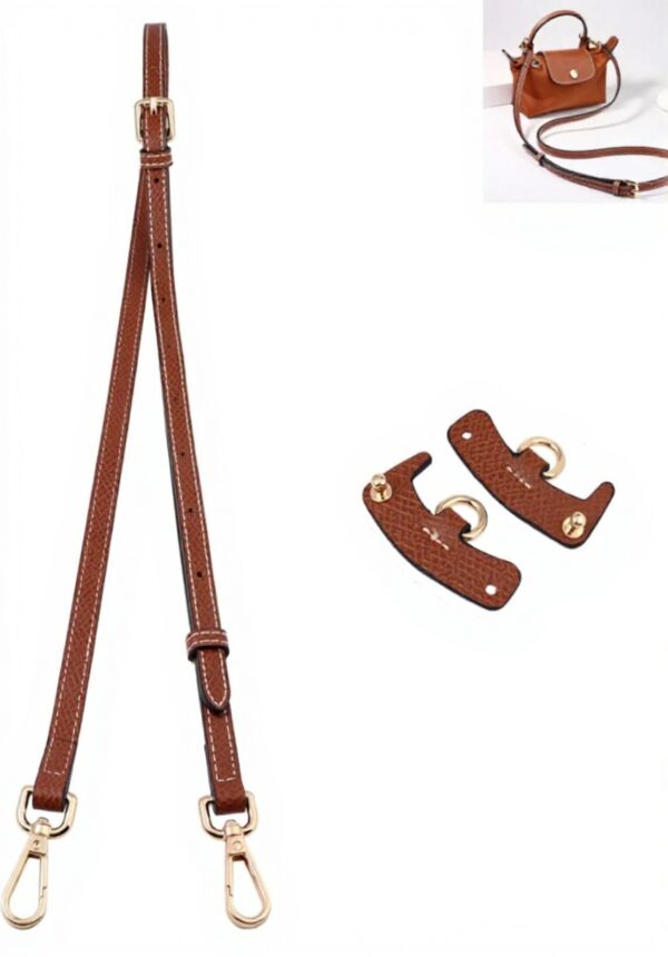 Sangles à bagages SONGKISSZQ cuir véritable femme marron