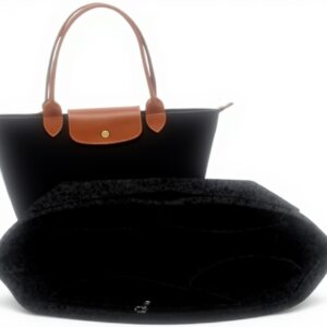 Organiseur sac Longchamp TUKYWAN feutre 7 poches gris foncé