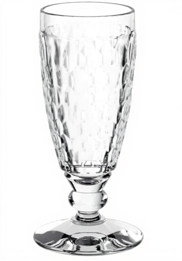 Flûte à champagne Villeroy Boch Boston design relief gris