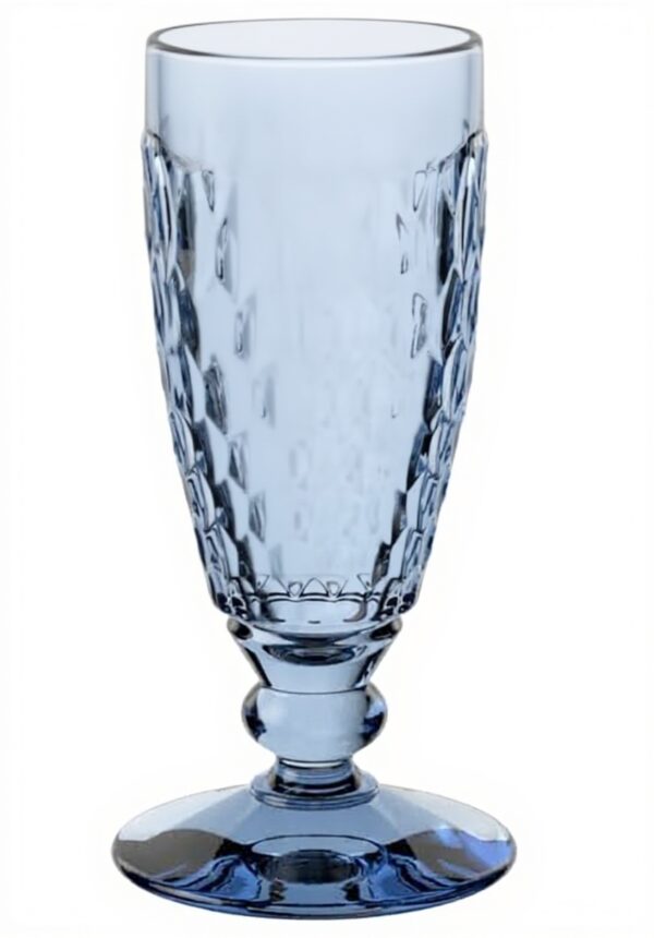 Flûte à champagne Villeroy Boch Boston bleu design verrerie