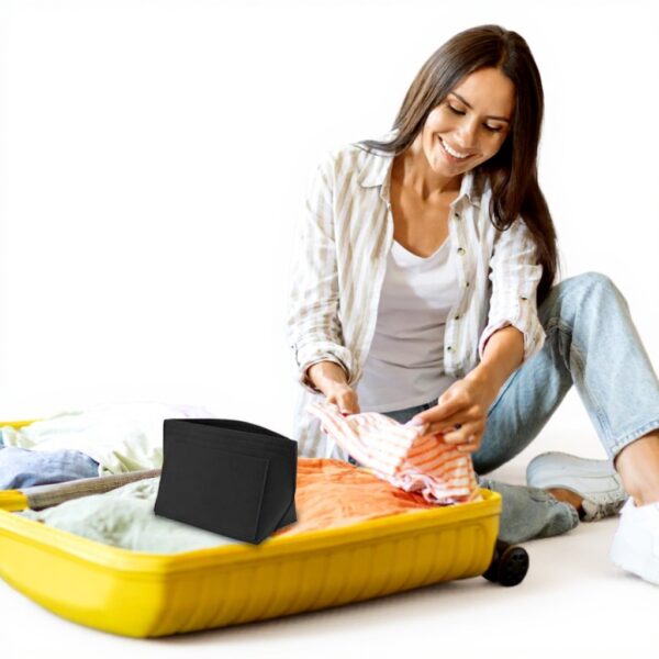 Organisateur Longchamp XJLyaya Feutre Poches Multiples Noir