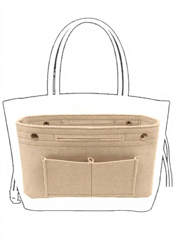 Organisateur de sac YXBQueen feutre rigide poches