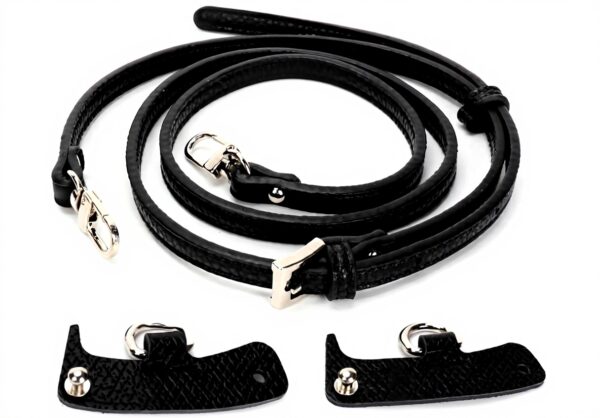 Sangle pour Mini Sac Longchamp ZOLGINAH Cuir Amovible Noir